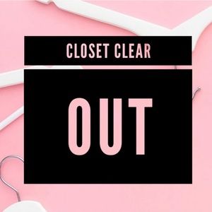 Closet clear out 🎉 READ
